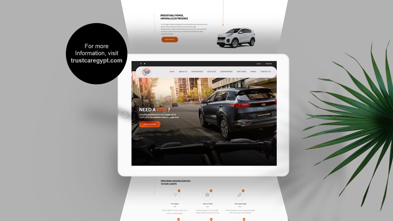 Alex Web Design and development company clients in Egypt Trust Car Company