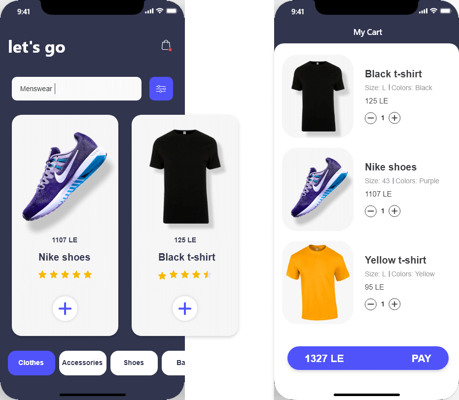 e-commerce mobile app
