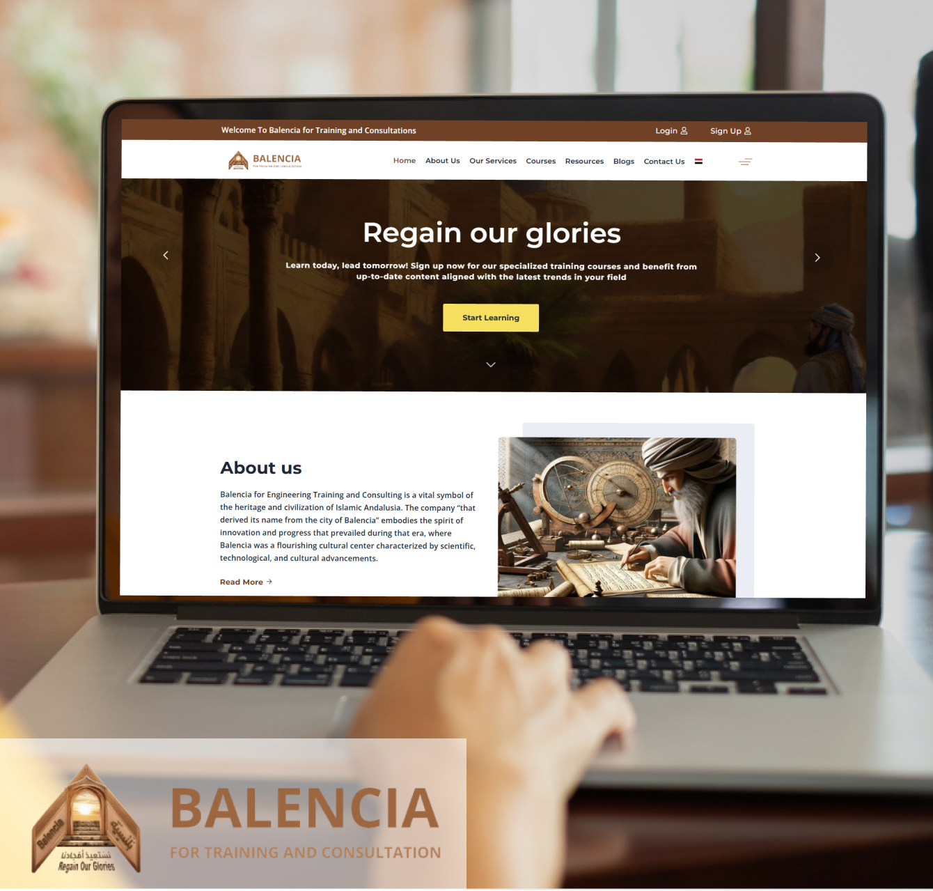 Alex Web Design, website development and mobile app development company clients in Egypt - Balencia Training